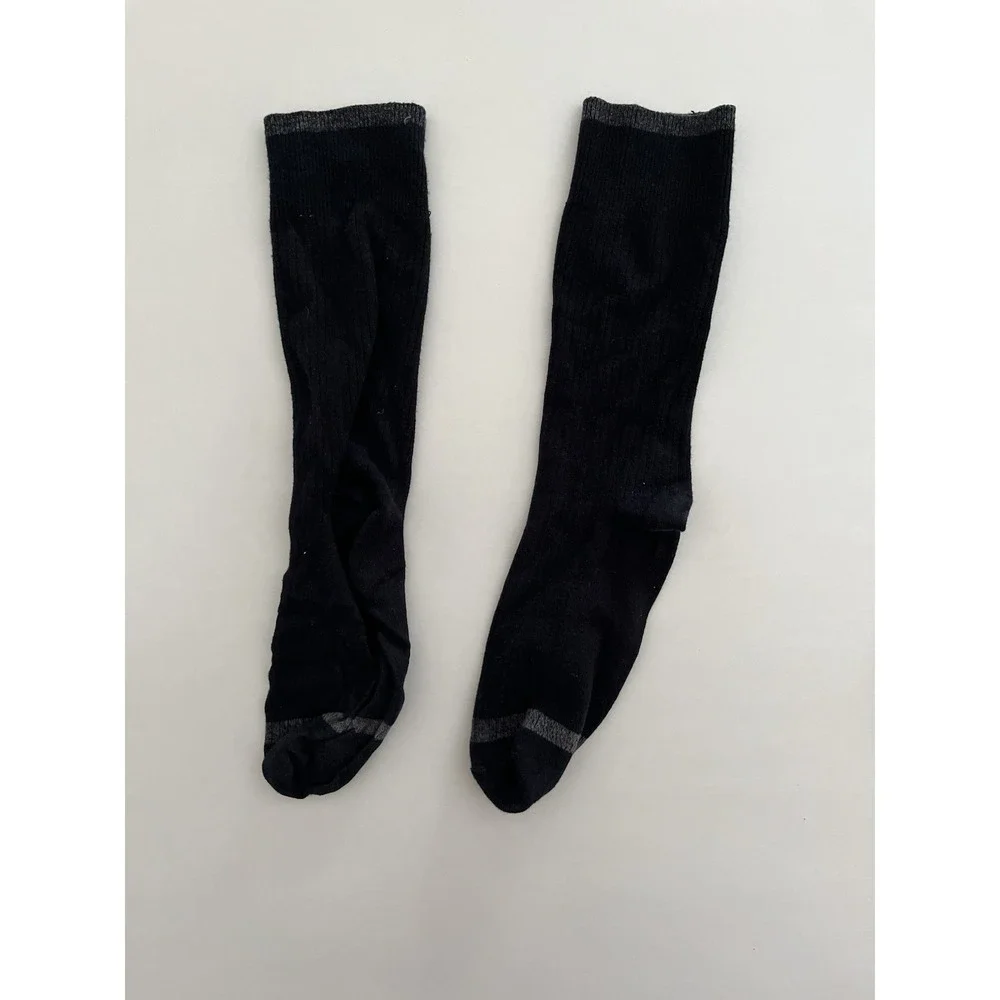 Nautica Men's Crew Socks - 4 Pair Lot - Ribbed Black x2, Navy Blue, Khaki